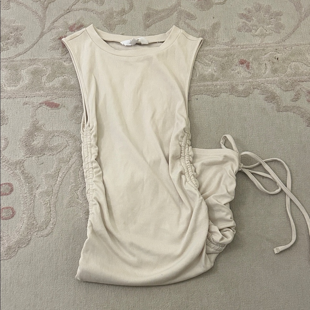 BB Dakota Cream Ribbed Dress